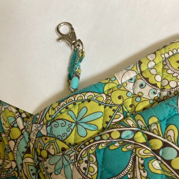 Vera Bradley Peacock Villager 9 Pocket Shoulder Bag Made in USA - Picture 14 of 16